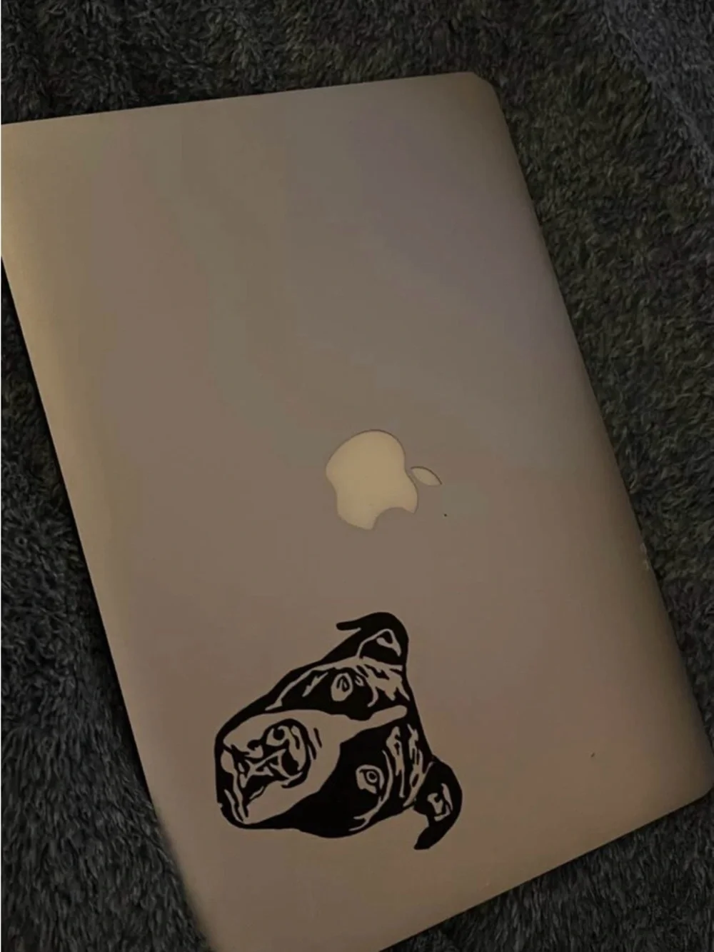 Apple Silver MacBook Air Laptop with Black Keyboard
